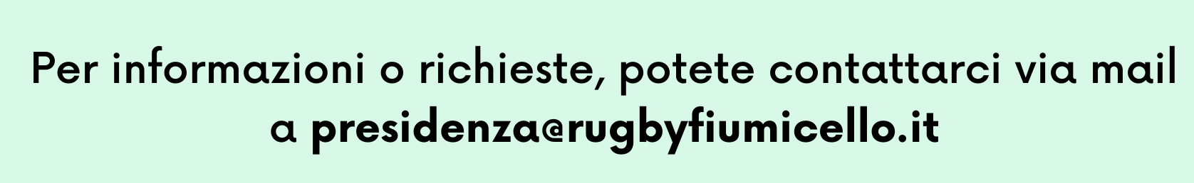 Contattaci via email